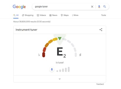 Google tuner para afinar tu guitarra.