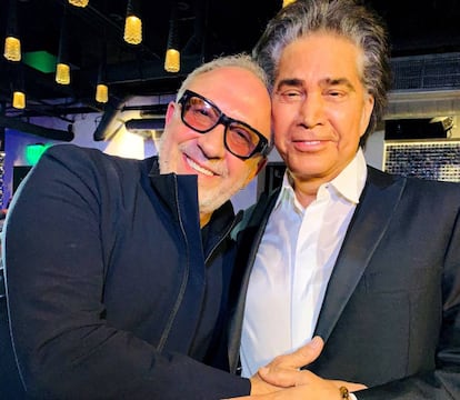 El cantante venezolano José Luis Rodríguez 'El Puma' y Emilio Estefan.