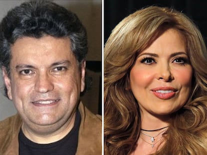 Sergio Andrade y Gloria Trevi.