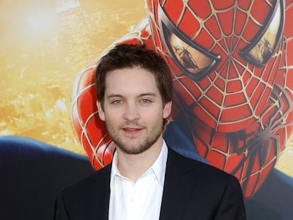 Tobey Maguire at the premiere of 'Spider-Man 2' in Los Angeles.