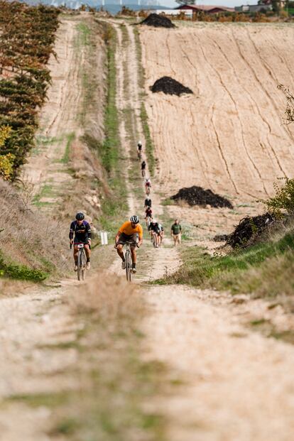 Varios participantes de la Orbea Wine and Gravel, celebrada el pasado fin de semana.