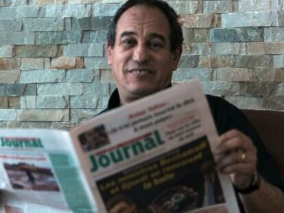 Hichem Abud, director de los dos diarios secuestrados en Argel por afirmar que el presidente Buteflika estaba en coma.
