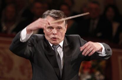 Mariss Jansons, al concert a Viena del 2012.