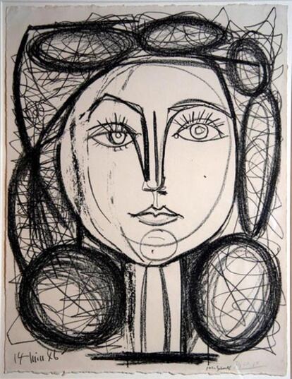 Litografia tirada sobre papel. 14 de junio del 1946. Museo Picasso, Barcelona. © Herencia Pablo Picasso, VEGAP, Madrid, 2011.