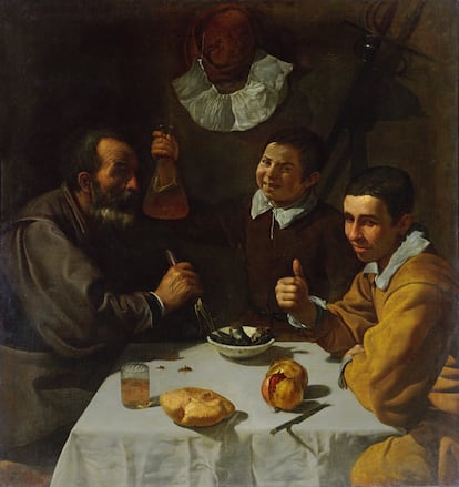 Pocas visitas de un lienzo de Velázquez resultan un acontecimiento en el Prado, casa por antonomasia del artista. Esta lo es. Pertenece a la época sevillana del pintor, escasamente representada en las colecciones del Prado. Velázquez no está solo. Ribera y El Greco lo acompañan en la sala dedicada a la pintura europea de los siglos XIX y XVII.