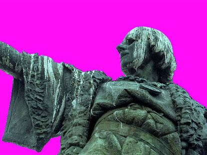 Estatua de Colón en Barcelona