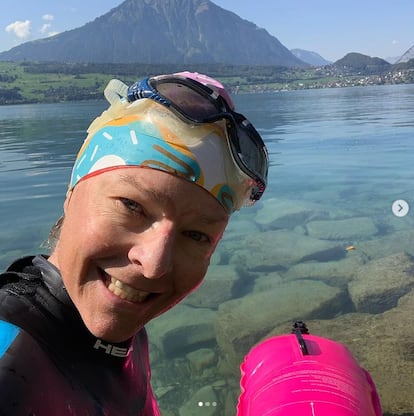 Andrea Huser, montañera, en una imagen de su perfil de Instagram.