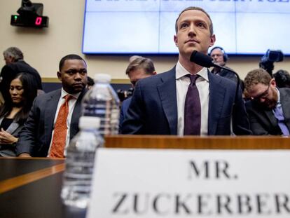 Mark Zuckerberg el pasado 23 de octubre en el Congreso de EE UU.