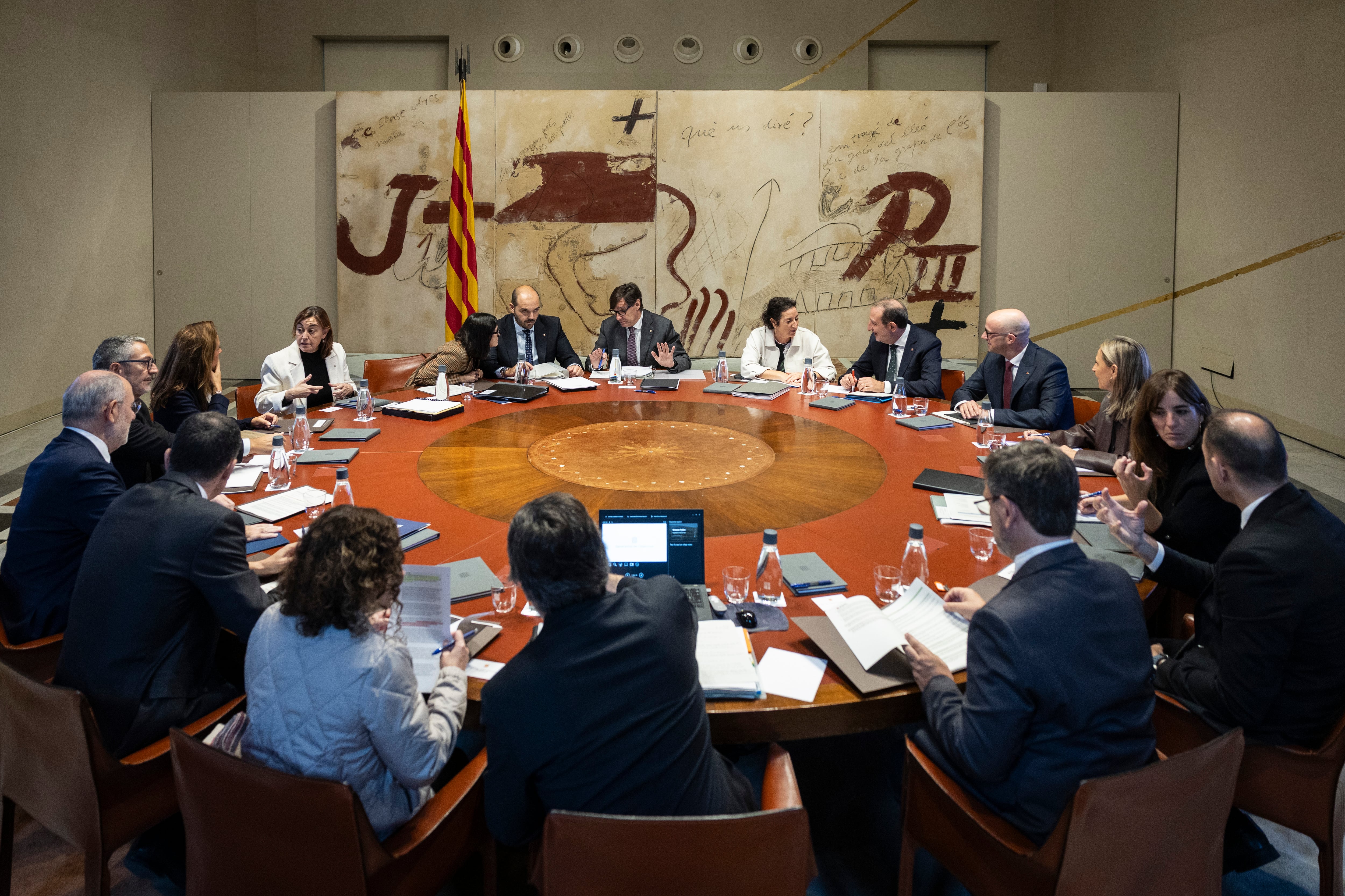 Un momento de la reunión del Govern.