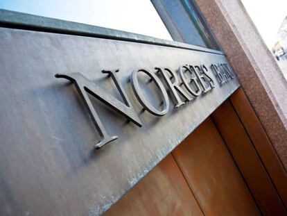 Sede del Norges Bank, banco central de Noruega.