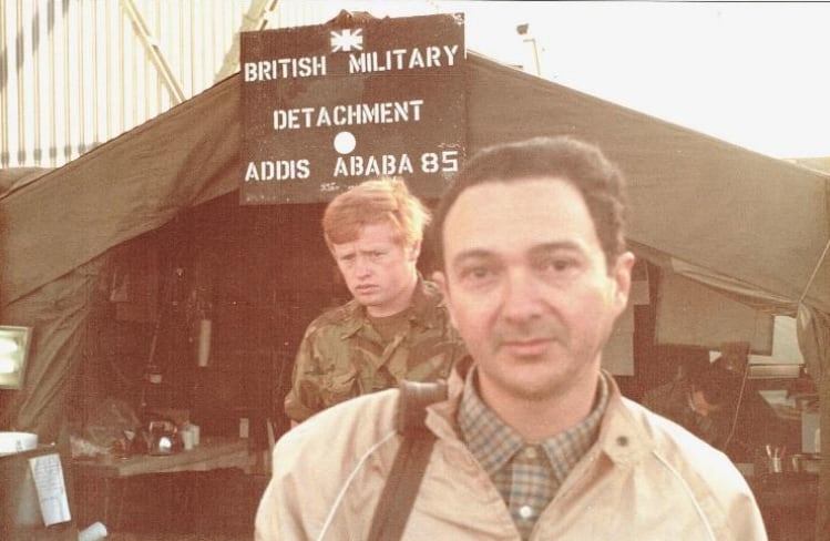 Luis García Ramos, en Adís Abeba en 1985, en una imagen cedida.