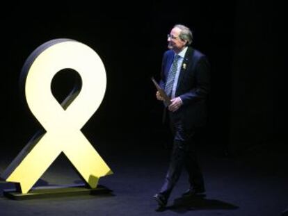 El presidente catalán elige un teatro en vez del Palau de la Generalitat para presentar su propuesta política