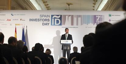 El rey Felipe VI, en el Spain Investors Day del año pasado.