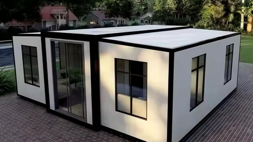 Casa prefabricada con buen aislante térmico y sonoro.