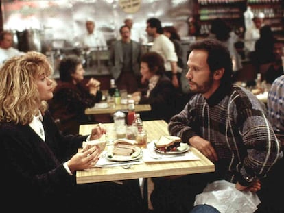 Harry Und Sally, When Harry Met Sally, Harry Und Sally, When Harry Met Sally, Meg Ryan, Billy Crystal Nach fast 11 Jahren sind Harry (Billy Crystal) und Sally (Meg Ryan) sicher, dass sie fuereinander bestimmt sind. *** Local Caption *** 1989