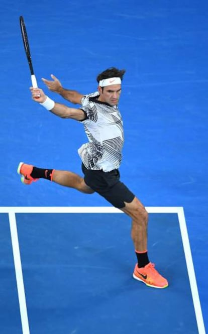 Federer, en la final ante Nadal