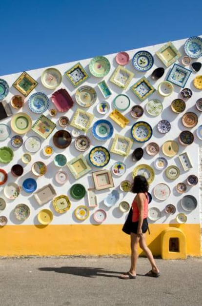 Cerámicas en el cabo de San Vicente, en el Algarve portugués.