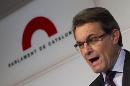 Artur Mas speaks after hearing the Constitutional Court&#039;s ruling. 