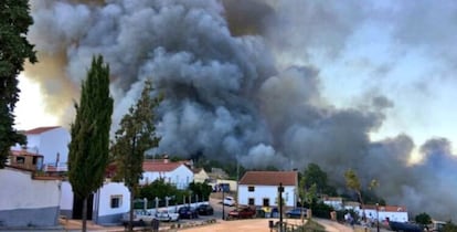 Foto distribuida por vecinos de la zona a través de los teléfonos móviles.