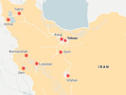 Maps of the Israeli-US attack and Iran’s response
