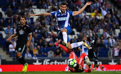 Baptist&atilde;o, durante el partido.