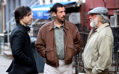 Un momento del rodaje de 'The Meyerowitz Stories'.
