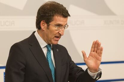 El presidente de la Xunta, Alberto Núñez Feijóo