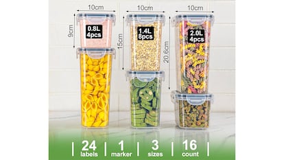 Botes herméticos sobre fondo blanco.