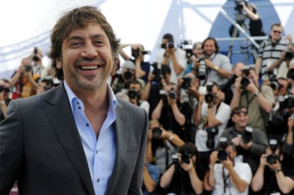 El actor Javier Bardem posa para los fotógrafos en el último festival de Cannes.