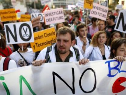 Manifestacion por la Ciencia en Madrid.(DVD 692)