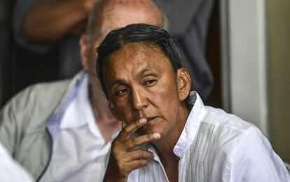La dirigente Milagro Sala en una audiencia de diciembre de 2016.
