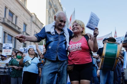 Una marcha de jubilados en Buenos Aires, el 18 de marzo.