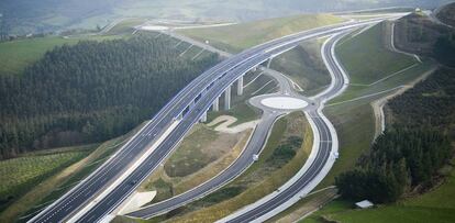 La autovía del Cantábrico en la provincia de Lugo. 