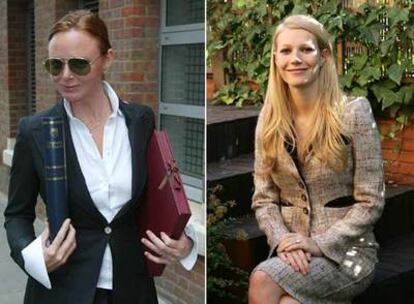 La diseñadora Stella McCartney (izquierda) y la actriz Gwyneth Paltrow.