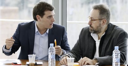 Albert Rivera y Juan Carlos Girauta, de Ciudadanos.