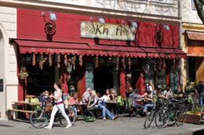 Un restaurante en el barrio de Kreuzberg, en Berlín.