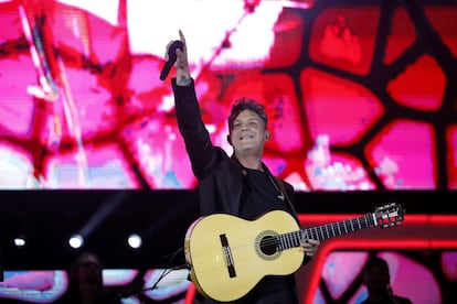 Alejandro Sanz durante su actuación.