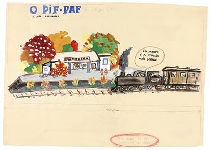 Parada, 1962. Nanquim, guache, aquarela e grafite sobre papel, 48,6 x 66,4 cm.