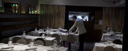 Comedor del restautante Green & More, en Madrid.