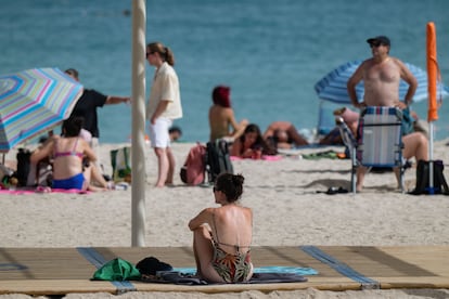 La Playa Chica (Puerto del Rosario, en Fuerteventura), este viernes.