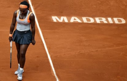 Williams, durante la semifinal contra Kvitova.