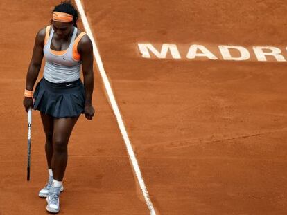 Williams, durante la semifinal contra Kvitova.