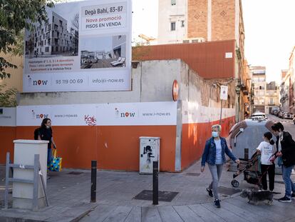 Una de las primeras promociones de vivienda donde habrá pisos de precio libre y sociales, en el distrito barcelonés de Sant Martí.
