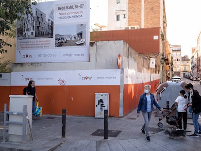 Una de las primeras promociones de vivienda donde habrá pisos de precio libre y sociales, en el distrito barcelonés de Sant Martí.