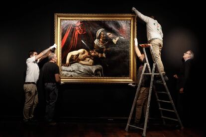 'Judit y Holofernes', el lienzo atribuido a Caravaggio que se descubrió en 2014 en un desván de Toulouse. 