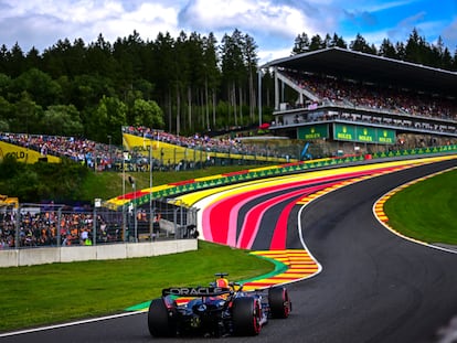 Max Verstappen durante el GP de Bélgica, en el circuito de Spa-Francorchamps este domingo.