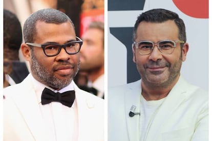 El director Jordan Peele y el presentador Jorge Javier Vázquez.