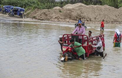 La zona de Chulucanas (Piura) tras las lluvias torrenciales.