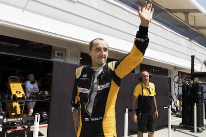 Kubica, en el test que realizó con Renault el pasado 2 de agosto.