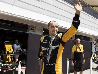 Kubica, en el test que realiz&oacute; con Renault el pasado 2 de agosto.